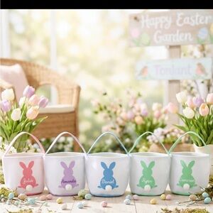 Colorful Bunny Tote Bags